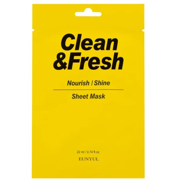 Тканевая маска для питания и сияния кожи, 22мл, EUNYUL EUNYUL Clean&Fresh Nourish/Shine Sheet Mask, 22ml
Тканевая маска для питания и сияния кожи, 22мл, EUNYUL EUNYUL Clean&Fresh Nourish/Shine Sheet Mask, 22ml