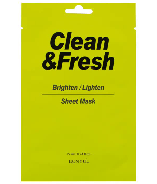 Тканевая маска для здорового цвета лица, 22мл, EUNYUL EUNYUL Clean&Fresh Brighten/Lighten Sheet Mask, 22ml
Тканевая маска для здорового цвета лица, 22мл, EUNYUL EUNYUL Clean&Fresh Brighten/Lighten Sheet Mask, 22ml