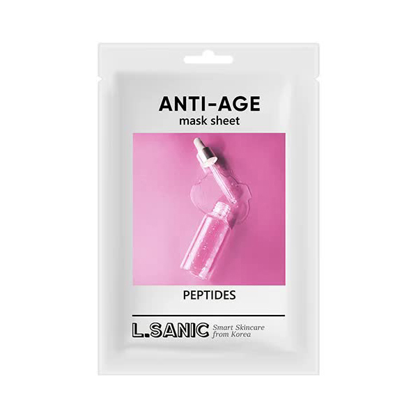 Антивозрастная тканевая маска с пептидами, 25мл, L.SANIC L.SANIC Peptides Anti-Age Mask Sheet, 25ml
Антивозрастная тканевая маска с пептидами, 25мл, L.SANIC L.SANIC Peptides Anti-Age Mask Sheet, 25ml