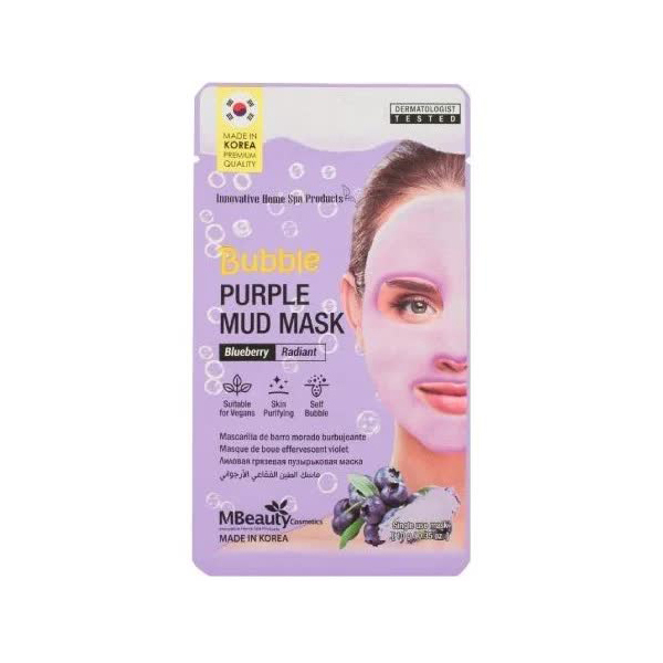 Освежающая очищающая пузырьковая маска для лица с глиной и экстрактом черники, 10г, MBeauty MBeauty Bubble Purple Mud Mask, 10g
Освежающая очищающая пузырьковая маска для лица с глиной и экстрактом черники, 10г, MBeauty MBeauty Bubble Purple Mud Mask, 10g