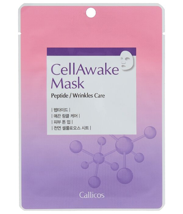 Callicos Омолаживающая тканевая маска для лица с пептидами CellAwake Peptide, 25 г
Callicos Омолаживающая тканевая маска для лица с пептидами CellAwake Peptide, 25 г