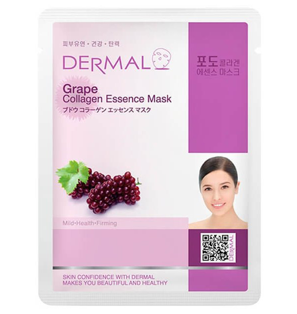 Dermal Тканевая маска Grape Collagen Essence Mask, виноград и коллаген, 23 мл
Dermal Тканевая маска Grape Collagen Essence Mask, виноград и коллаген, 23 мл