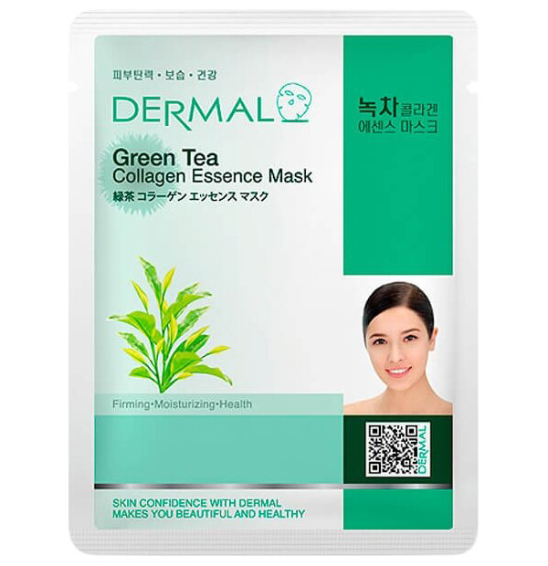 Dermal Тканевая маска Green Tea Collagen Essence Mask, зеленый чай и коллаген, 23 мл
Dermal Тканевая маска Green Tea Collagen Essence Mask, зеленый чай и коллаген, 23 мл