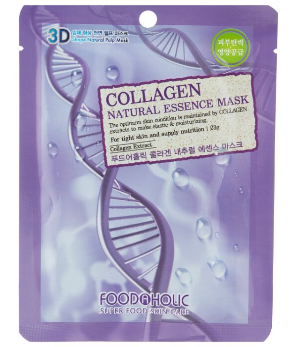FoodaHolic Тканевая 3D маска с коллагеном для эластичности и питания кожи Collagen Natural Essence Mask, 23мл
FoodaHolic Тканевая 3D маска с коллагеном для эластичности и питания кожи Collagen Natural Essence Mask, 23мл