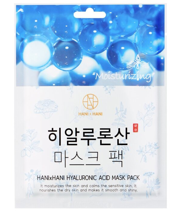 HANIxHANI Тканевая маска для лица с гиалуроновой кислотой Hyaluronic Mask Pack, 25 мл
HANIxHANI Тканевая маска для лица с гиалуроновой кислотой Hyaluronic Mask Pack, 25 мл