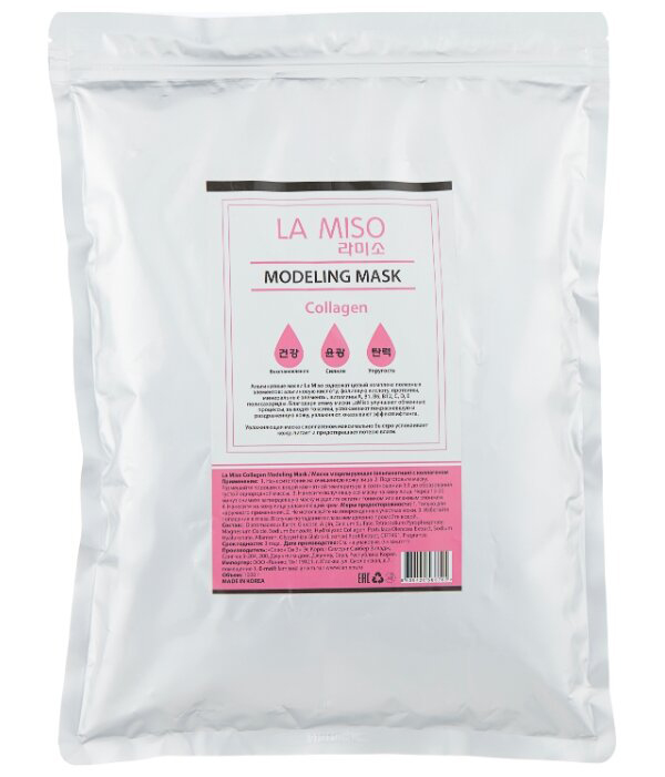 LA MISO Альгинатная маска с коллагеном для сухой кожи Modeling Mask Collagen, 1000 г
LA MISO Альгинатная маска с коллагеном для сухой кожи Modeling Mask Collagen, 1000 г