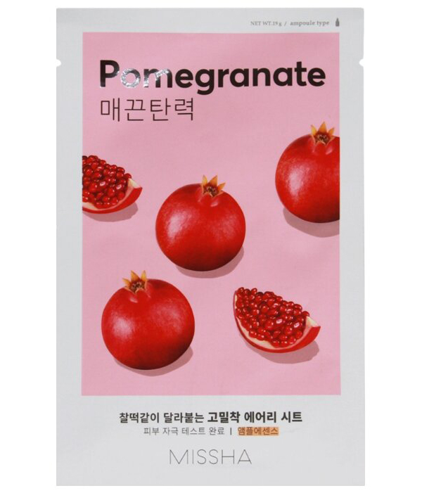 Маска для лица MISSHA Airy Fit Sheet Mask (Pomegranate)
Маска для лица MISSHA Airy Fit Sheet Mask (Pomegranate)