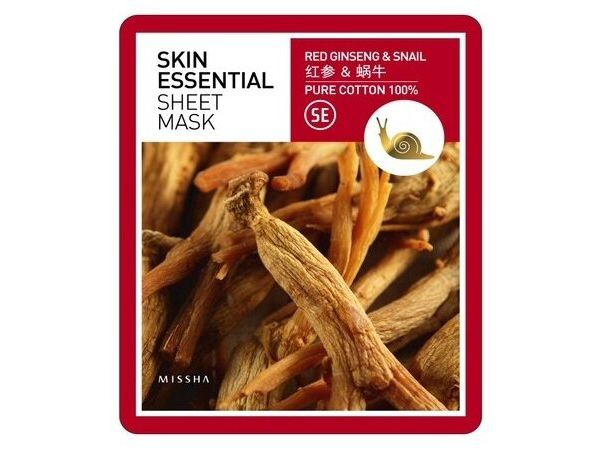 Маска для лица MISSHA Skin Essential Sheet Mask (Ginseng & Snail)
Маска для лица MISSHA Skin Essential Sheet Mask (Ginseng & Snail)