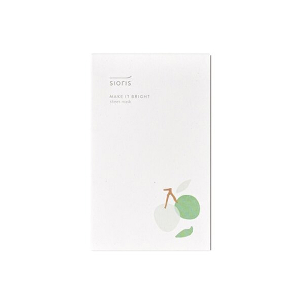 Sioris Тканевая маска для лица Make It Bright Sheet Mask, 25 мл
Sioris Тканевая маска для лица Make It Bright Sheet Mask, 25 мл