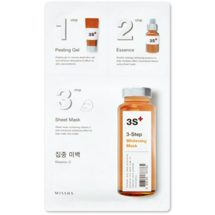 Маска для лица MISSHA 3step Whitening Mask
Маска для лица MISSHA 3step Whitening Mask