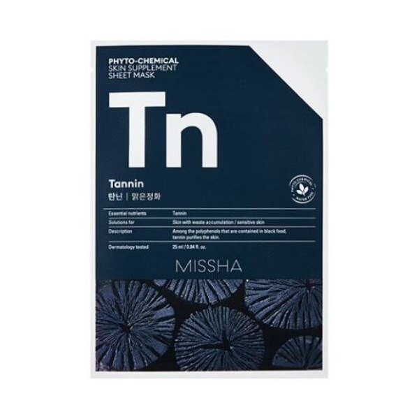 Маска для лица MISSHA Phytochemical Skin Supplement Sheet Mask (Tannin/Purifying)
Маска для лица MISSHA Phytochemical Skin Supplement Sheet Mask (Tannin/Purifying)