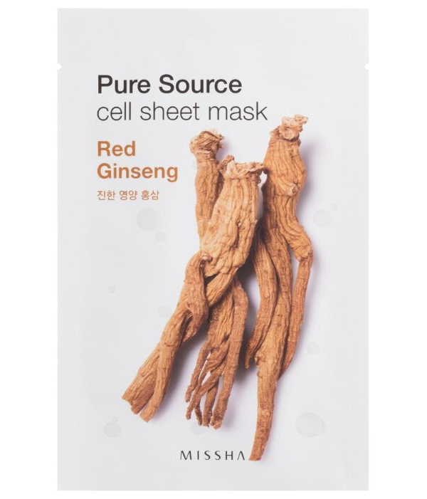 Увлажняющая маска для лица MISSHA Pure Source Cell Sheet Mask (Red Ginseng
Увлажняющая маска для лица MISSHA Pure Source Cell Sheet Mask (Red Ginseng