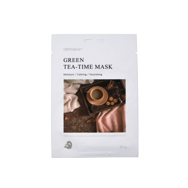 DETOSKIN. Тканевая маска с экстрактом зеленого чая, GREEN TEA-TIME MASK, 30 г
DETOSKIN. Тканевая маска с экстрактом зеленого чая, GREEN TEA-TIME MASK, 30 г