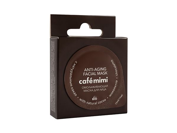 Маска для лица Cafemimi омолаживающая Шоколетто 15 мл
Маска для лица Cafemimi омолаживающая Шоколетто 15 мл