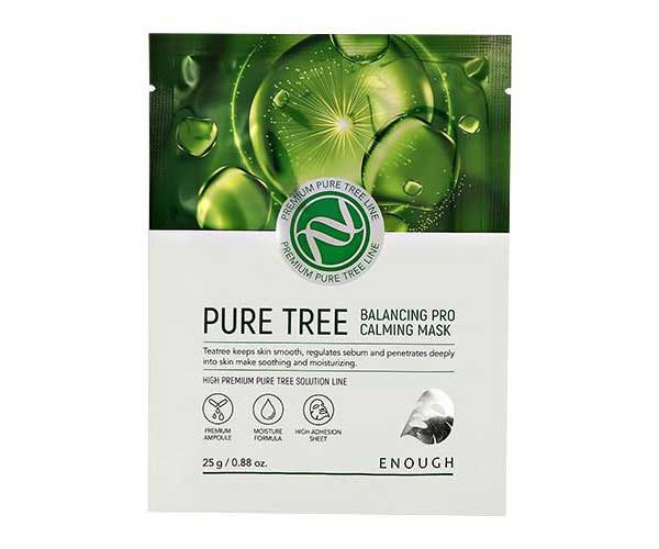 Маска тканевая Enough Pure Tree Balancing Pro Calming mask 25g
Маска тканевая Enough Pure Tree Balancing Pro Calming mask 25g