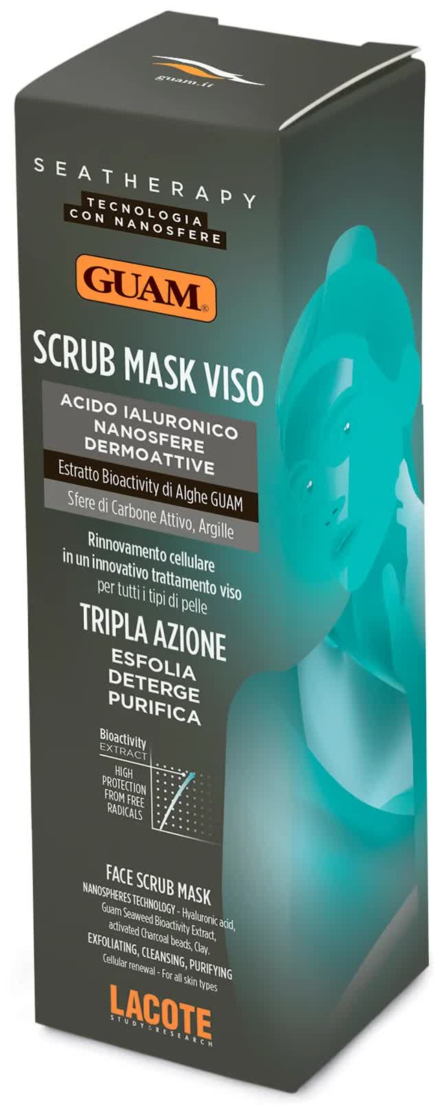 Маска-скраб для лица Guam с углем и гиалуроновой кислотой 75 мл
Маска-скраб для лица Guam с углем и гиалуроновой кислотой 75 мл
