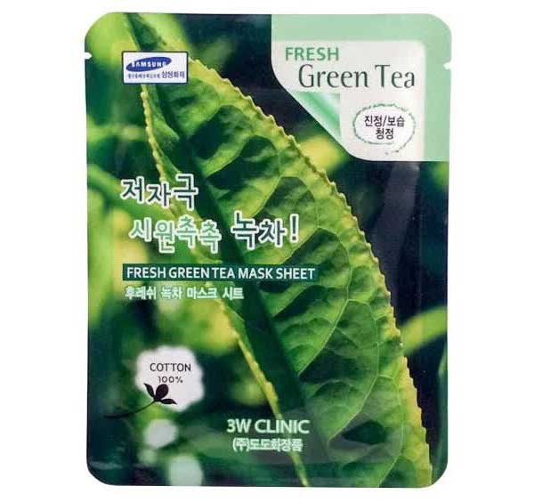Увлажняющая тканевая маска с экстрактом зеленого чая 3W CLINIC Fresh Green Tea Mask Sheet
Увлажняющая тканевая маска с экстрактом зеленого чая 3W CLINIC Fresh Green Tea Mask Sheet
