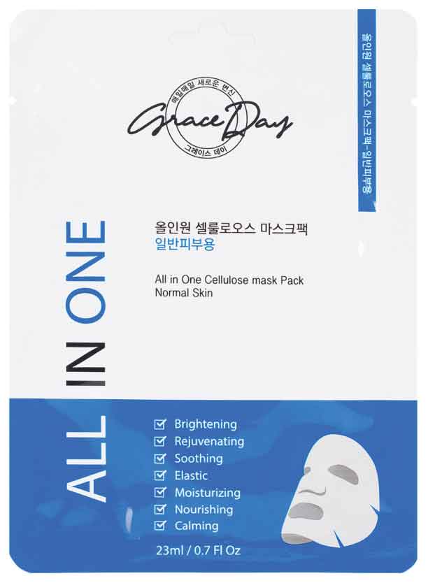 Увлажняющая тканевая маска Grace Day, 23мл
Увлажняющая тканевая маска Grace Day, 23мл