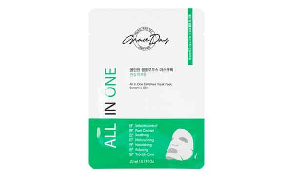 Успокаивающая тканевая маска Grace Day, 23мл
Успокаивающая тканевая маска Grace Day, 23мл