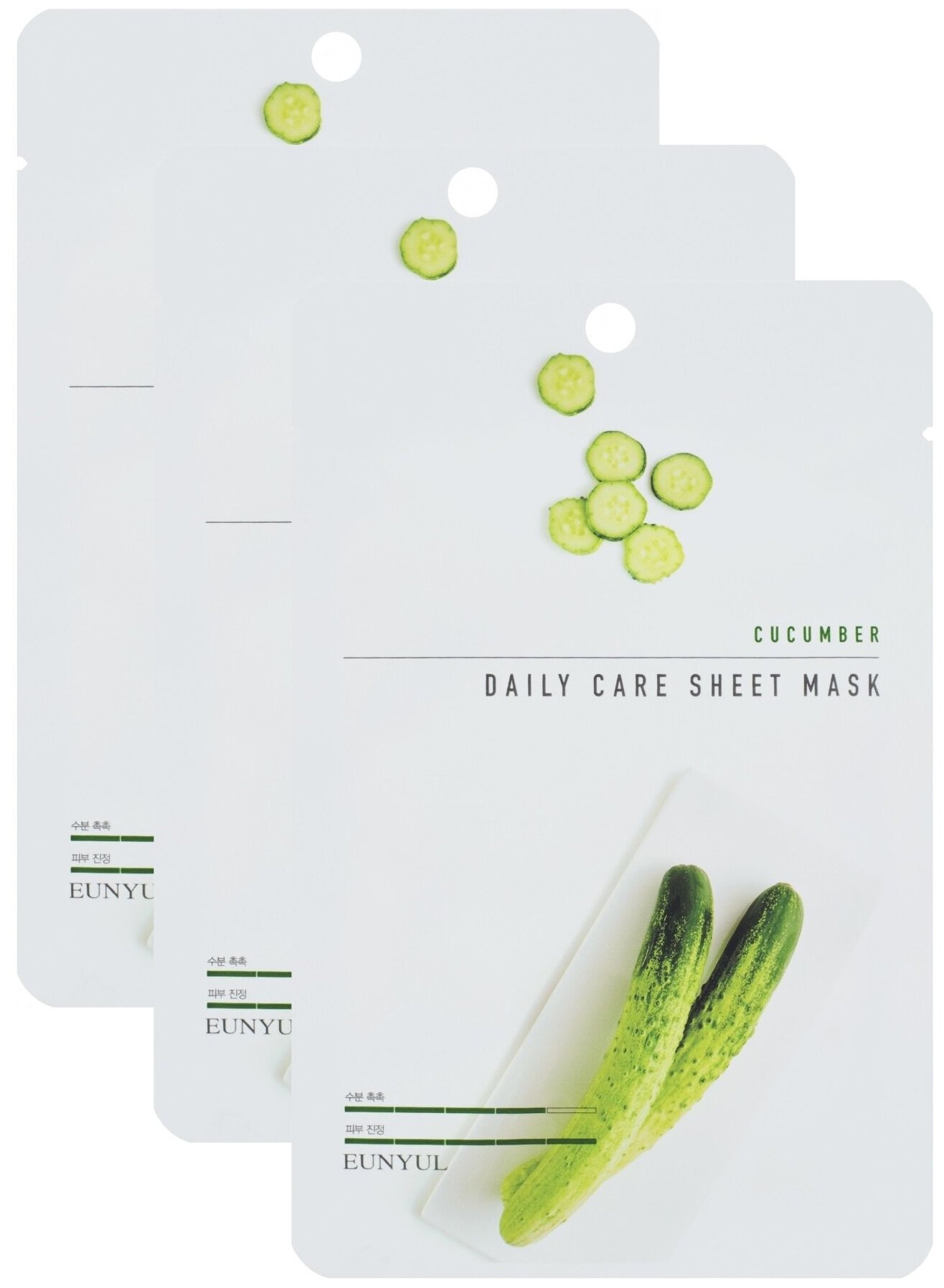 Набор Eunyul: Тканевая маска для лица с экстрактом огурца, 22г, 3 шт
Набор Eunyul: Тканевая маска для лица с экстрактом огурца, 22г, 3 шт