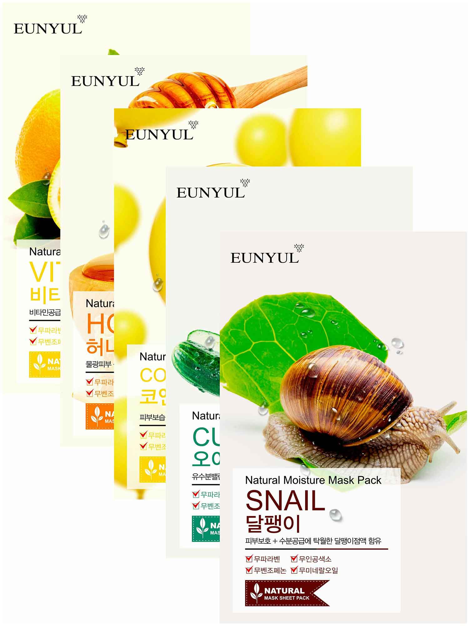 Набор тканевых масок Eunyul, 5 шт, "Экспресс-восстановление кожи"
Набор тканевых масок Eunyul, 5 шт, "Экспресс-восстановление кожи"