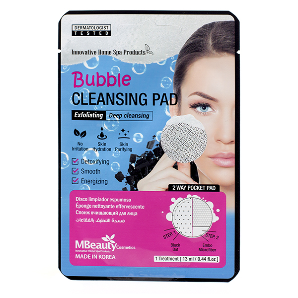 Пенящаяся очищающая подушечка для лица MBeauty Bubble Cleansing Pad, 1шт
Пенящаяся очищающая подушечка для лица MBeauty Bubble Cleansing Pad, 1шт