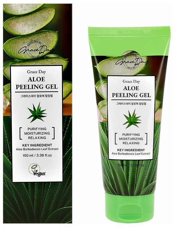 Отшелушивающий гель Grace Day с экстрактом алоэ, 100мл
Отшелушивающий гель Grace Day с экстрактом алоэ, 100мл