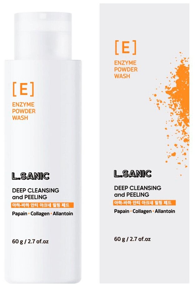 Энзимная пудра-пилинг L.Sanic для глубокого очищения, 60г
Энзимная пудра-пилинг L.Sanic для глубокого очищения, 60г