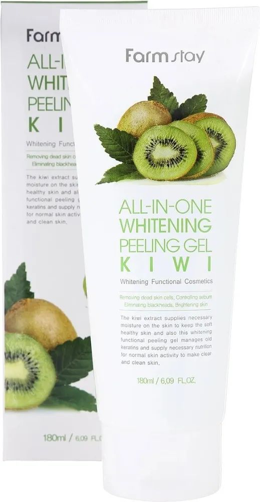 Пилинг гель FarmStay с экстрактом киви, 180 мл,
Пилинг гель FarmStay с экстрактом киви, 180 мл,