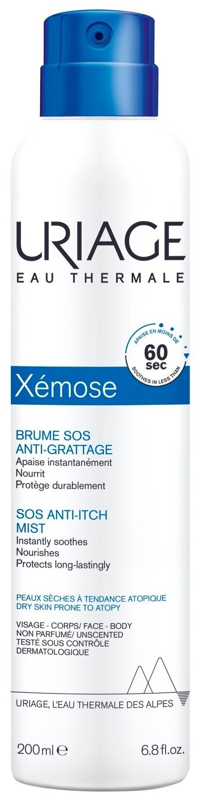 Спрей Uriage Xemose успокаивающий 200 мл
Спрей Uriage Xemose успокаивающий 200 мл