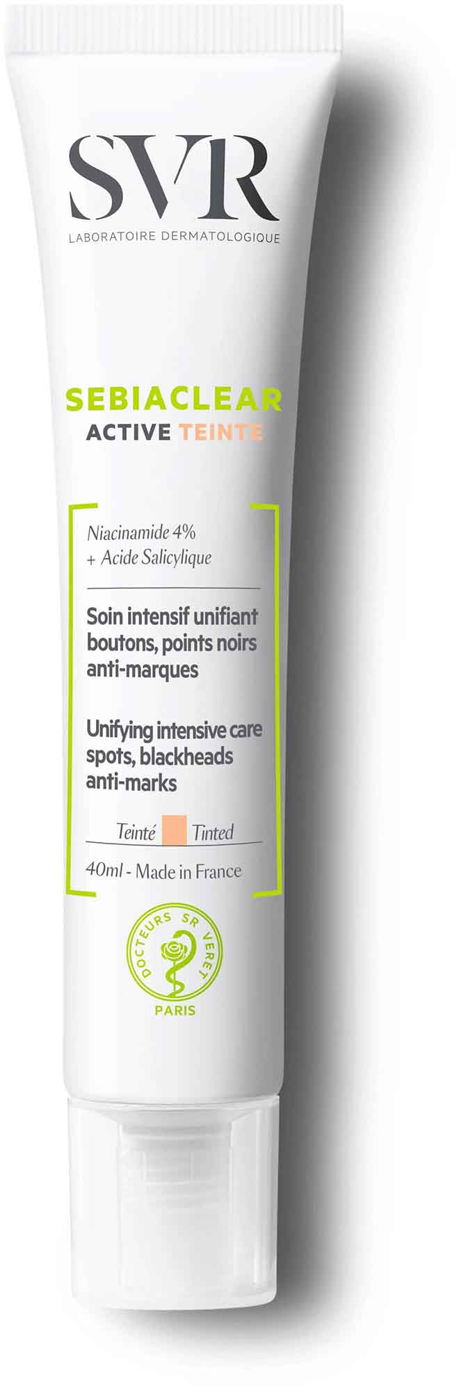 Универсальный тон крем-уход SVR Sebiaclear Active 40 мл
Универсальный тон крем-уход SVR Sebiaclear Active 40 мл