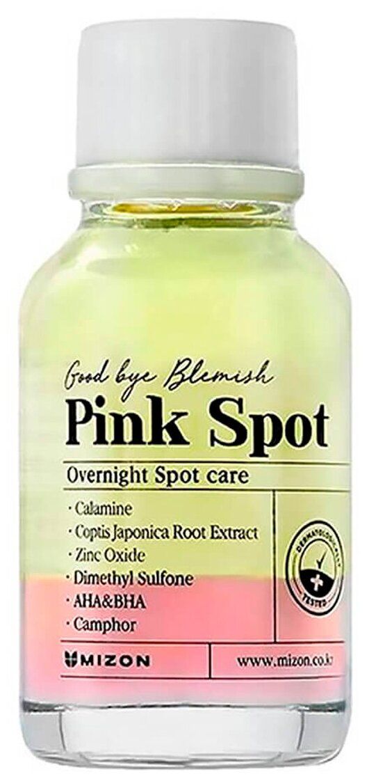 Эффективное ночное средство для борьбы с акне и воспалениями кожи Mizon Good bye Blemish Pink Spot 19мл
Эффективное ночное средство для борьбы с акне и воспалениями кожи Mizon Good bye Blemish Pink Spot 19мл