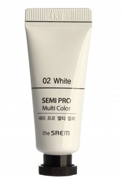 Универсальный цветной пигмент The Saem Semi Pro Multi Color 02 White 5мл
Универсальный цветной пигмент The Saem Semi Pro Multi Color 02 White 5мл