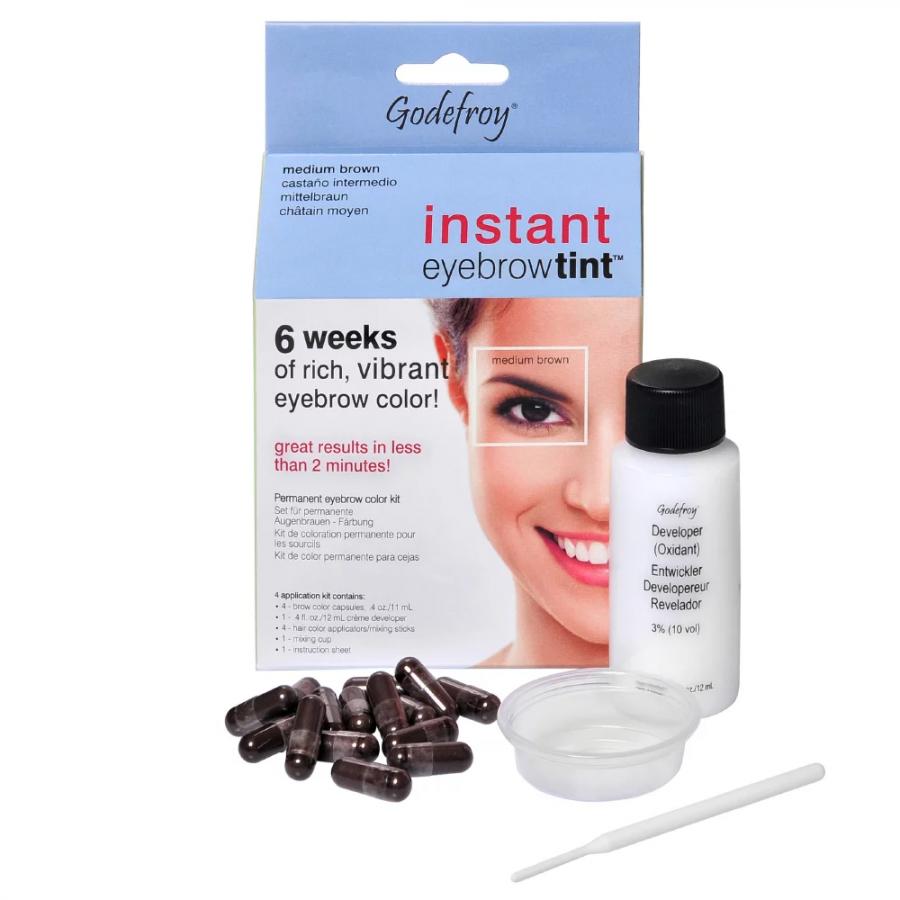 Краска-хна в капсулах для бровей Godefroy Eyebrow Tint Medium Brown, 15 шт, тон коричневый
Краска-хна в капсулах для бровей Godefroy Eyebrow Tint Medium Brown, 15 шт, тон коричневый