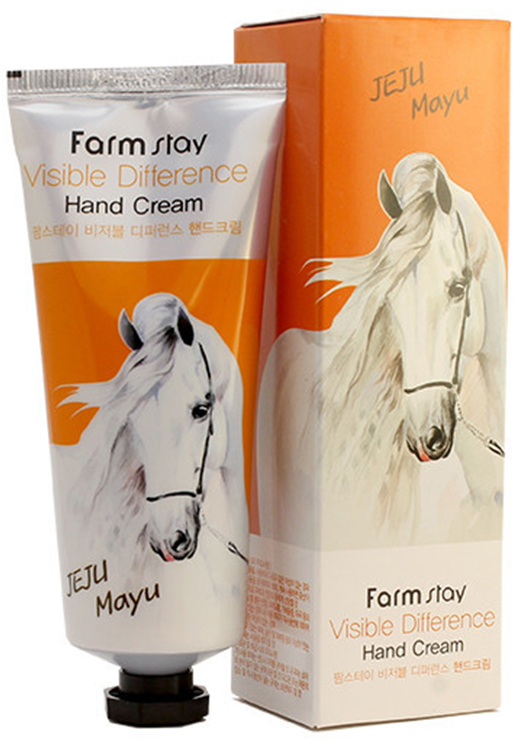 Крем для рук с лошадиным маслом FarmStay Visible Difference Hand Cream Jeju Mayu, 100гр
Крем для рук с лошадиным маслом FarmStay Visible Difference Hand Cream Jeju Mayu, 100гр