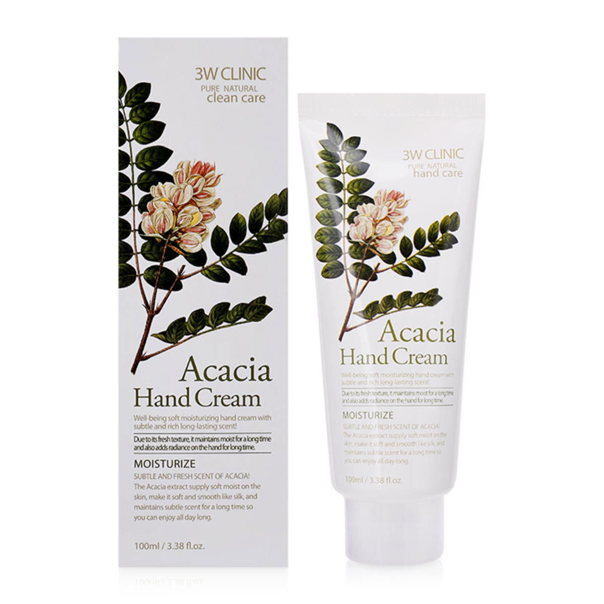 Крем для рук увлажняющий 3W Clinic Acacia Hand Cream, 100 мл
Крем для рук увлажняющий 3W Clinic Acacia Hand Cream, 100 мл