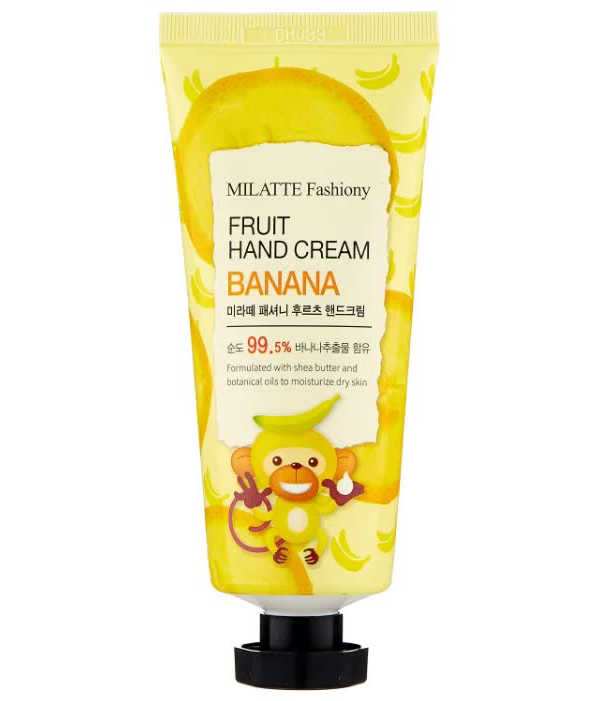 Крем для рук банановый MILATTE FASHIONY FRUIT HAND CREAM - BANANA 60гр
Крем для рук банановый MILATTE FASHIONY FRUIT HAND CREAM - BANANA 60гр
