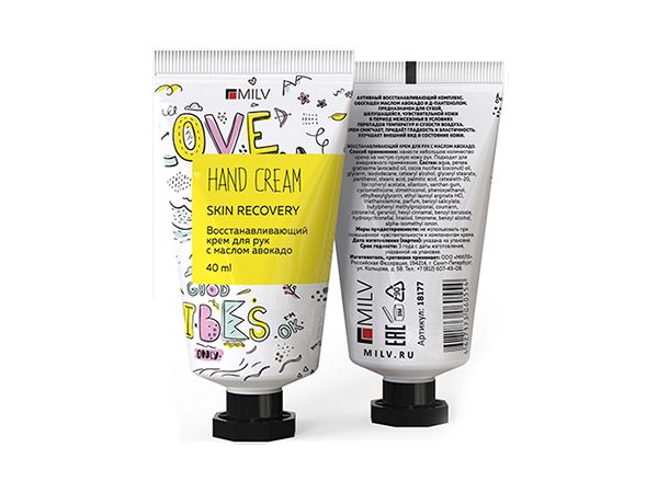 Крем для рук Milv восстанавливающий с маслом авокадо 40 мл Лимонный сорбет
Крем для рук Milv восстанавливающий с маслом авокадо 40 мл Лимонный сорбет