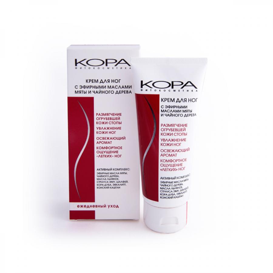 Крем для ног Кора, 100 мл, с эфирным маслом мяты и чайного дерева
Крем для ног Кора, 100 мл, с эфирным маслом мяты и чайного дерева