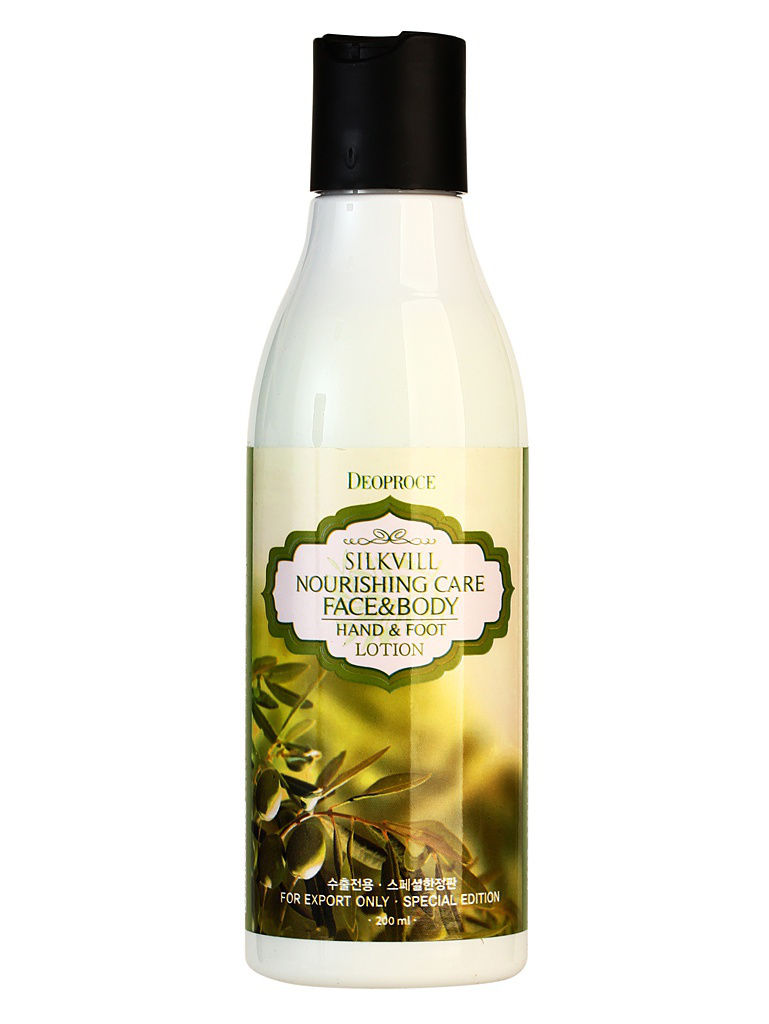 Лосьон для кожи ног и рук Deoproce Silkvill Nourishing Care Face & Body Hand & Foot Lotion 200мл
Лосьон для кожи ног и рук Deoproce Silkvill Nourishing Care Face & Body Hand & Foot Lotion 200мл