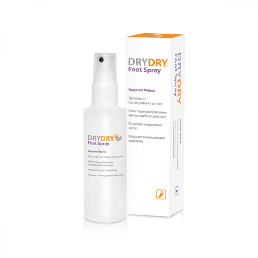 Средство от потоотделения для ног DRY DRY Foot Spray, 100 мл
Средство от потоотделения для ног DRY DRY Foot Spray, 100 мл