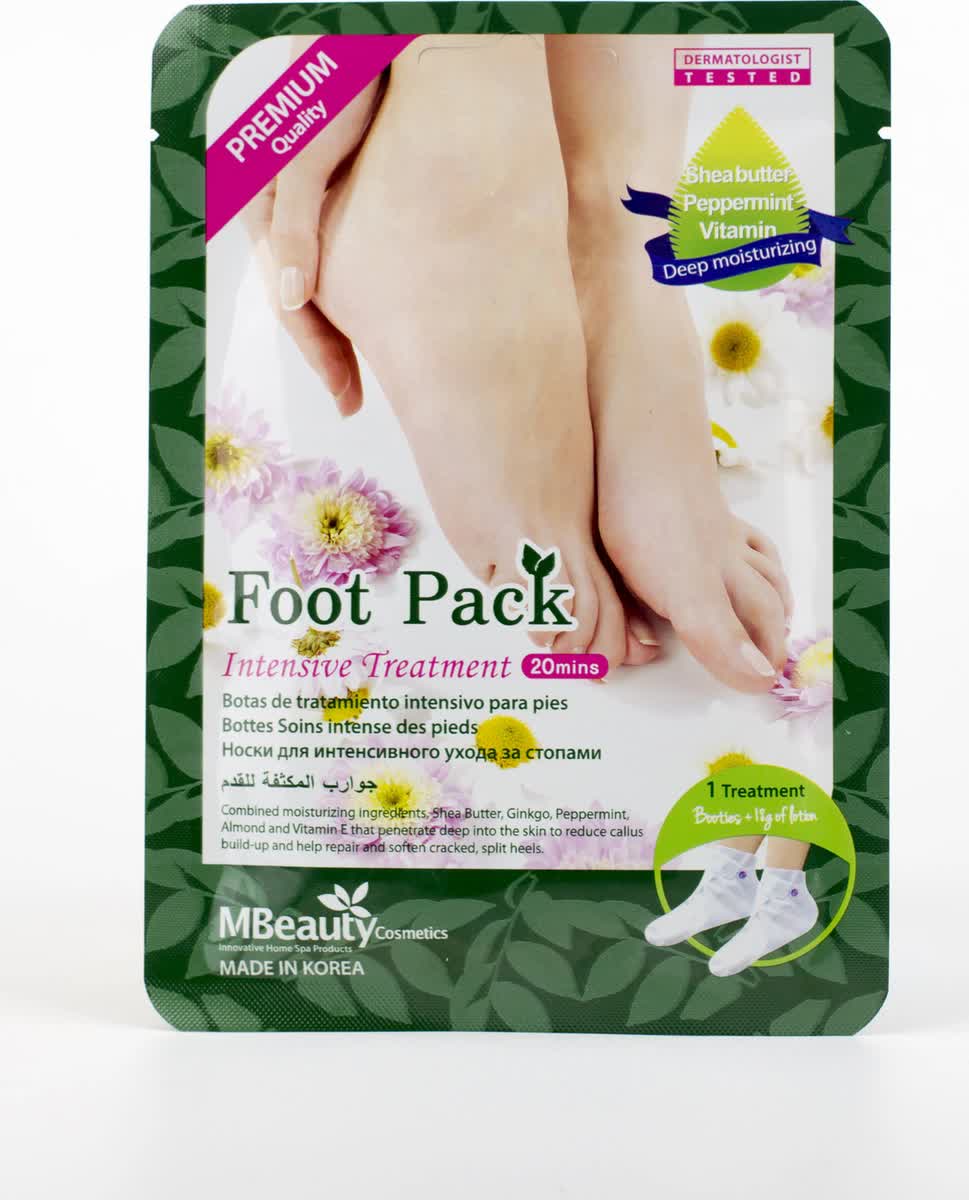 Тканевая маска для интенсивного ухода за стопами MBeauty Foot Pack Intensive Treatment, 1 пара
Тканевая маска для интенсивного ухода за стопами MBeauty Foot Pack Intensive Treatment, 1 пара