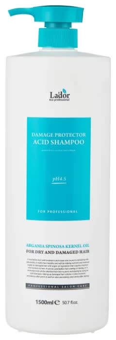 Шампунь La'dor Damaged Protector Acid Shampoo 530 мл
Шампунь La'dor Damaged Protector Acid Shampoo 530 мл