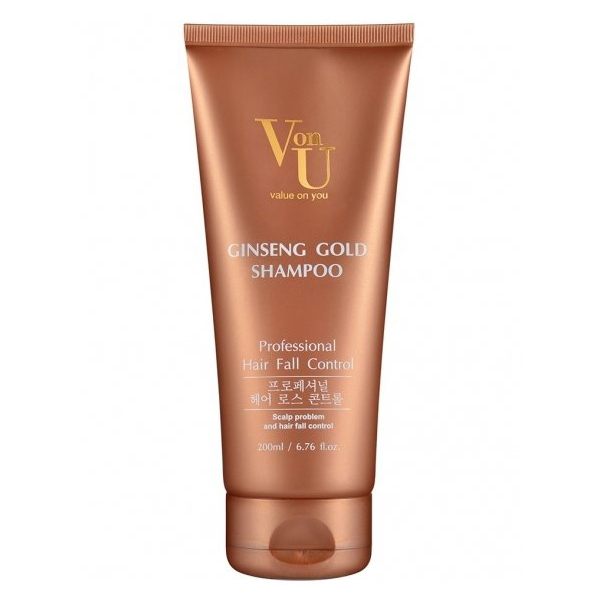 Von U Шампунь для волос с экстрактом золотого женьшеня Ginseng Gold Shampoo, 200 мл
Von U Шампунь для волос с экстрактом золотого женьшеня Ginseng Gold Shampoo, 200 мл