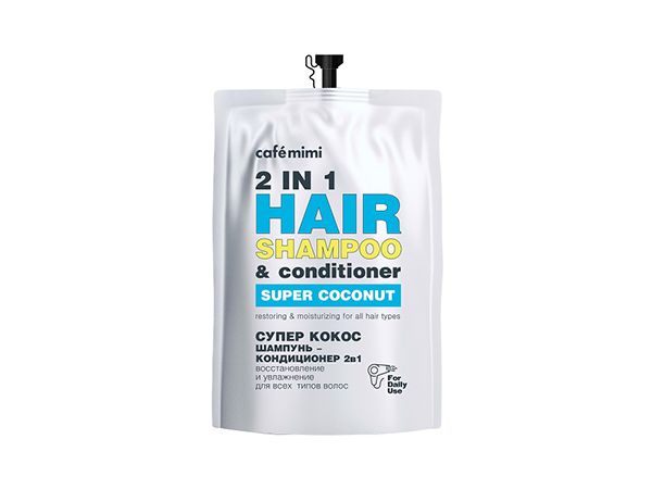 Шампунь-кондиц для волос 2в1 Cafemimi SUPER FRUIT Супер Кокос питание и укрепл 450 мл (дой-пак)
Шампунь-кондиц для волос 2в1 Cafemimi SUPER FRUIT Супер Кокос питание и укрепл 450 мл (дой-пак)