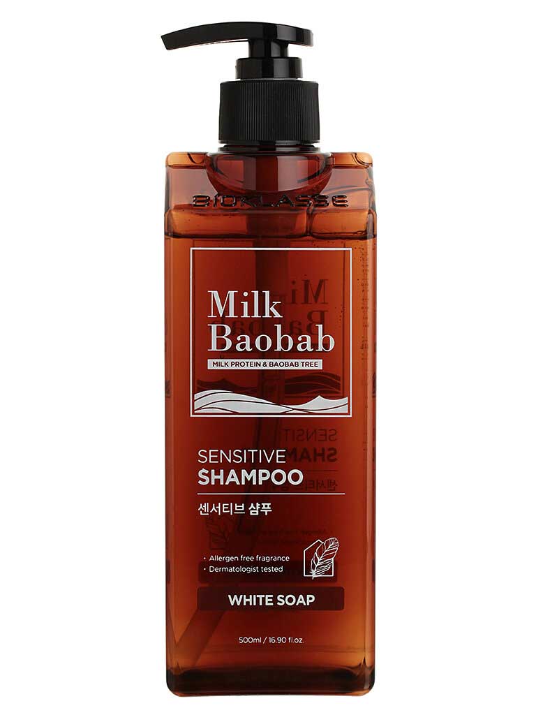 Шампунь MilkBaobab Sensitive Shampoo White Soap 500ml
Шампунь MilkBaobab Sensitive Shampoo White Soap 500ml