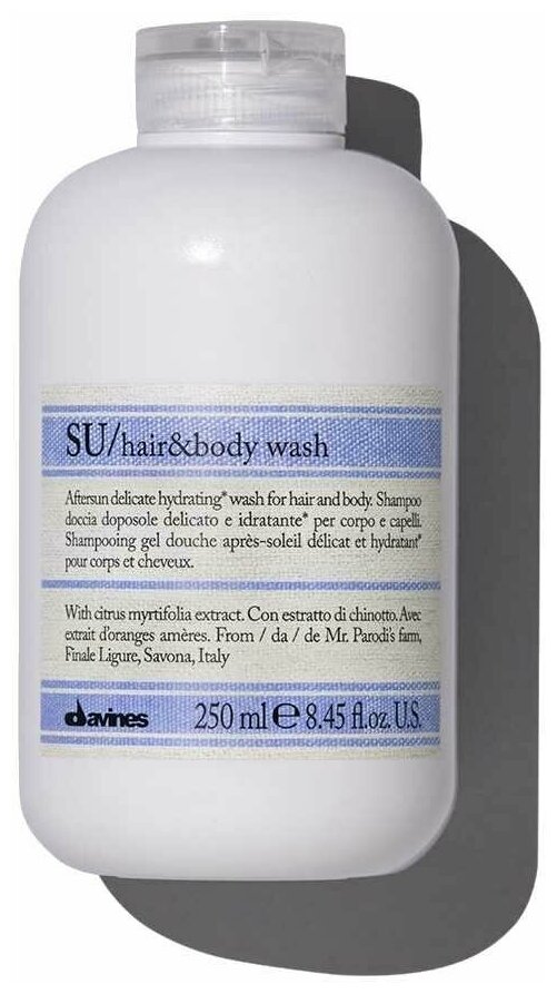 Шампунь для волос и тела Davines SU 250 мл
Шампунь для волос и тела Davines SU 250 мл