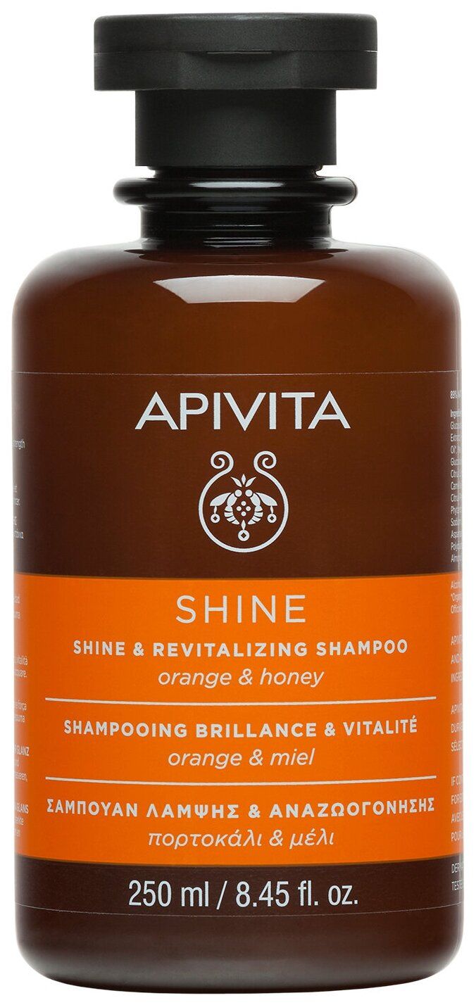 Шампунь APIVITA блеск & жизненная сила с апельсином и медом, флакон, 250 мл
Шампунь APIVITA блеск & жизненная сила с апельсином и медом, флакон, 250 мл