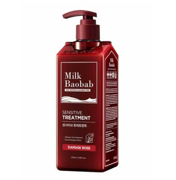Бальзам для волос MilkBaobab Sensitive Treatment Damask Rose 500ml
Бальзам для волос MilkBaobab Sensitive Treatment Damask Rose 500ml