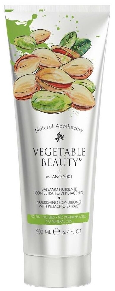 Питательный кондиционер для волос Vegetable Beauty с экстрактом фисташки 200 мл
Питательный кондиционер для волос Vegetable Beauty с экстрактом фисташки 200 мл